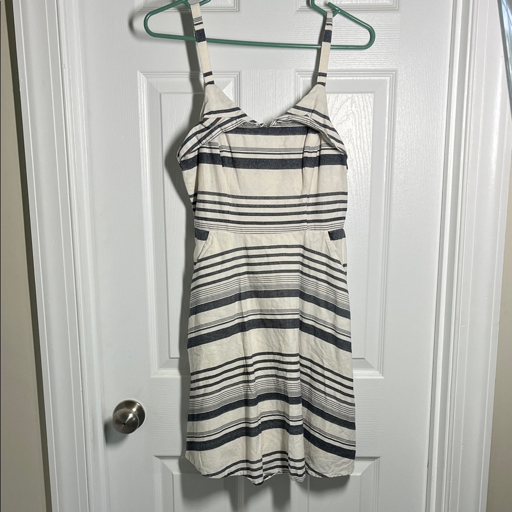 Striped Black and White Women's Dress